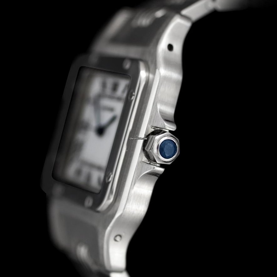IMG_9081 Cartier Santos Mens watch Unisex Automatic Steel 7880 Replica 5