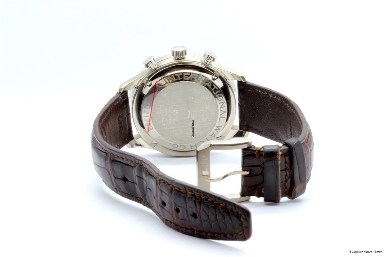 IMG_9081 IWC Portuguese Chronograph Mens watch Unisex Automatic White gold IW371431 Replica 5