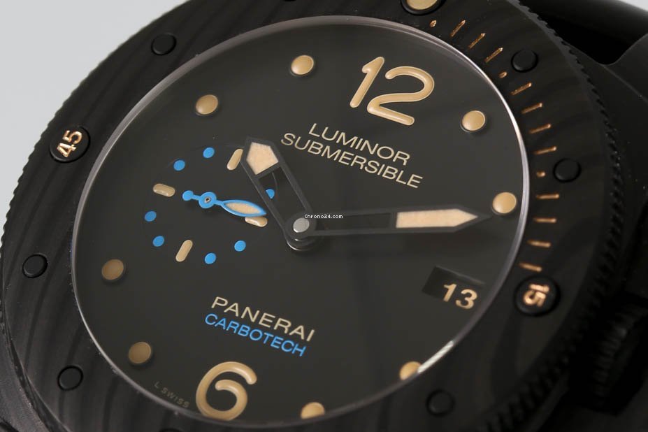 Panerai Luminor Submersible 1950 3 Days Automatic Mens watch Unisex Automatic Titanium PAM 00616 Replica 5