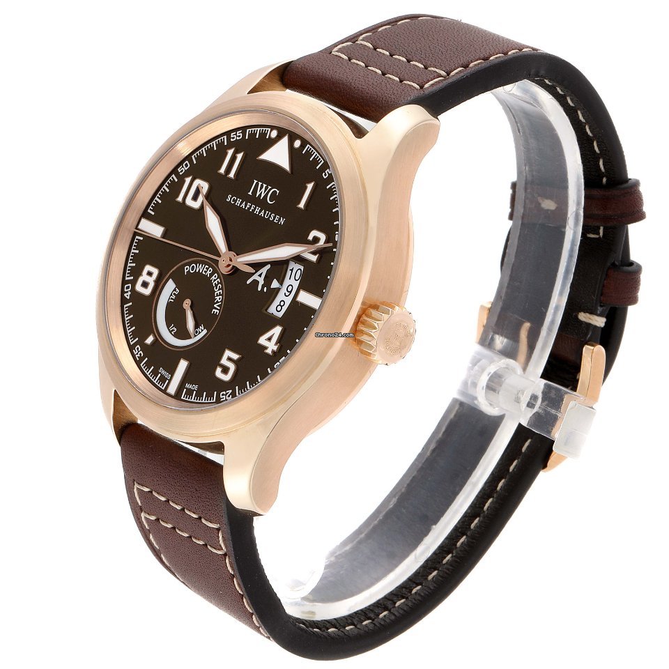IMG_9081 IWC Pilot Mens watch Unisex Automatic Rose gold IW320103 Replica 5