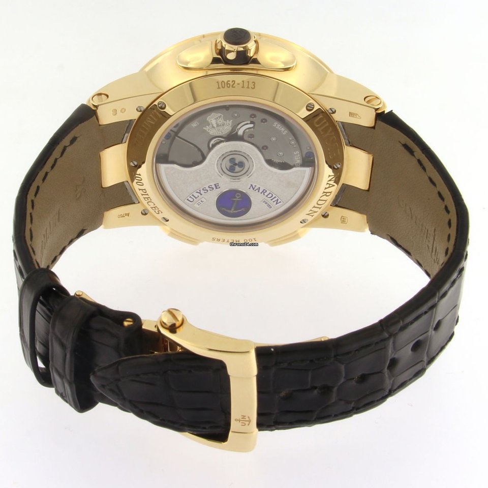 IMG_9081 Ulysse Nardin Moonstruck Mens watch Unisex Automatic Rose gold 1062-113 01 Replica 5