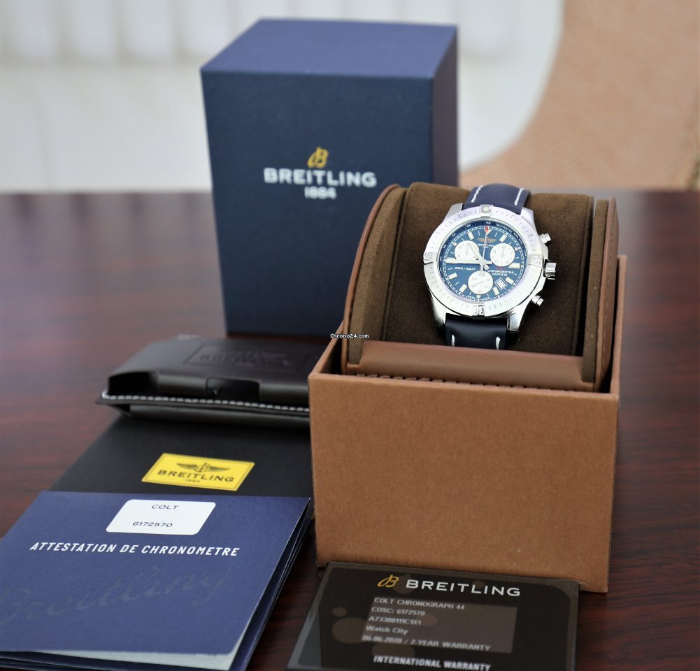 Breitling Colt Chronograph Mens watch Unisex Quartz Steel A73388111C1X1 Replica 5