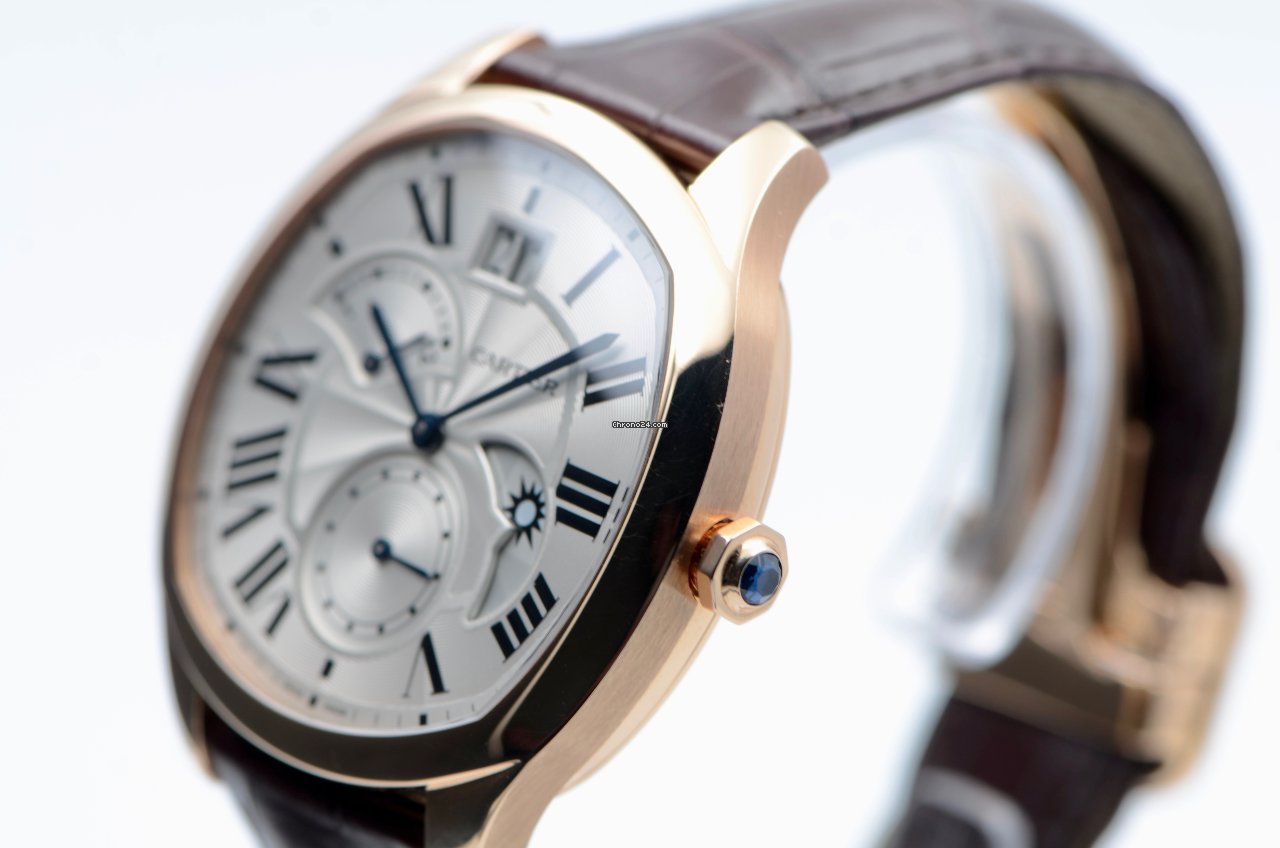 IMG_9081 Cartier Drive de Cartier Mens watch Unisex Automatic Rose gold WGNM0005 Replica 5