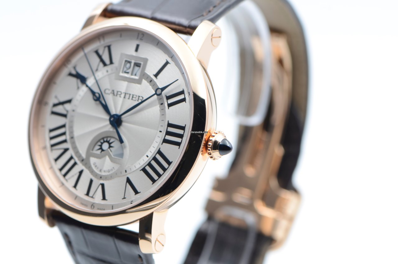 IMG_9081 Cartier Rotonde de Cartier Mens watch Unisex Automatic Rose gold W1556220 Replica 5