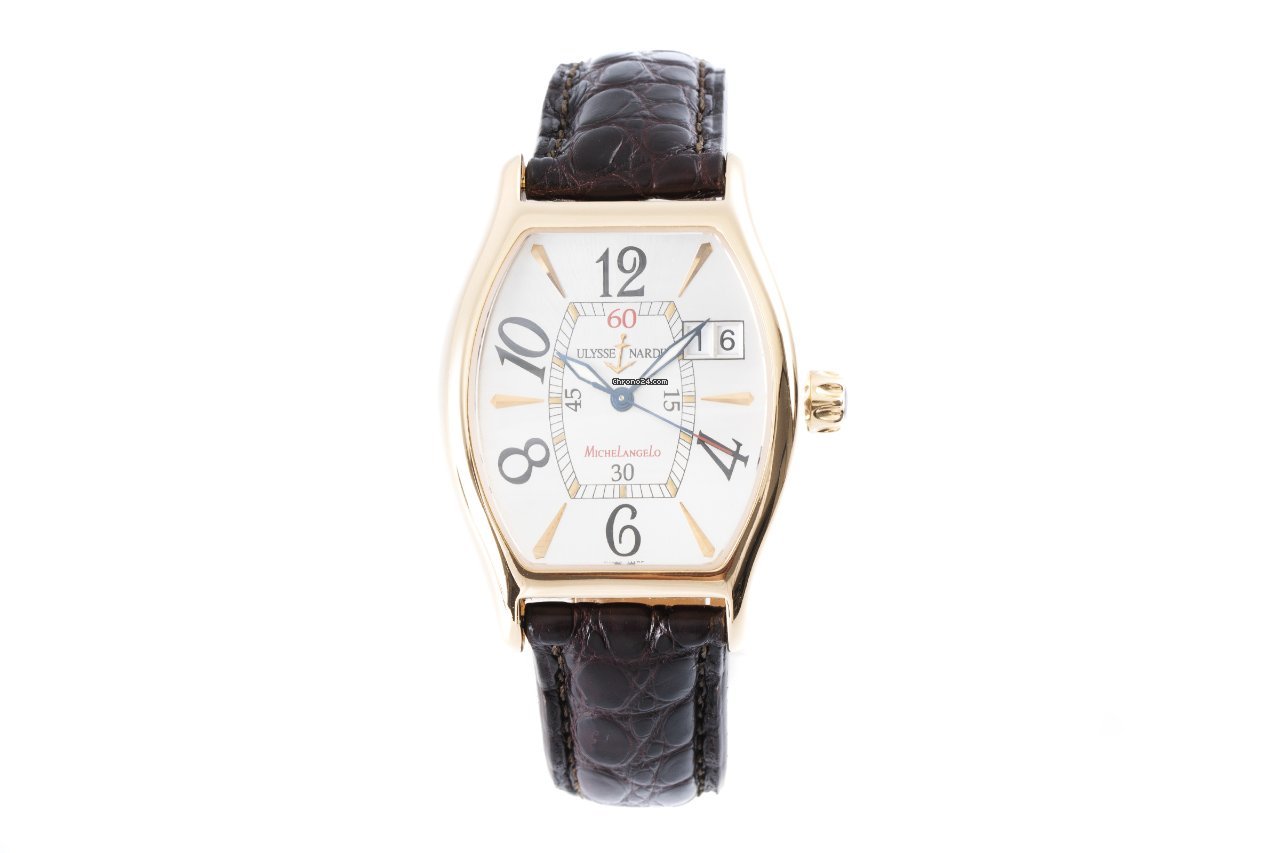 IMG_9081 Ulysse Nardin Michelangelo Mens watch Unisex Automatic Yellow gold 236-48 Replica 5