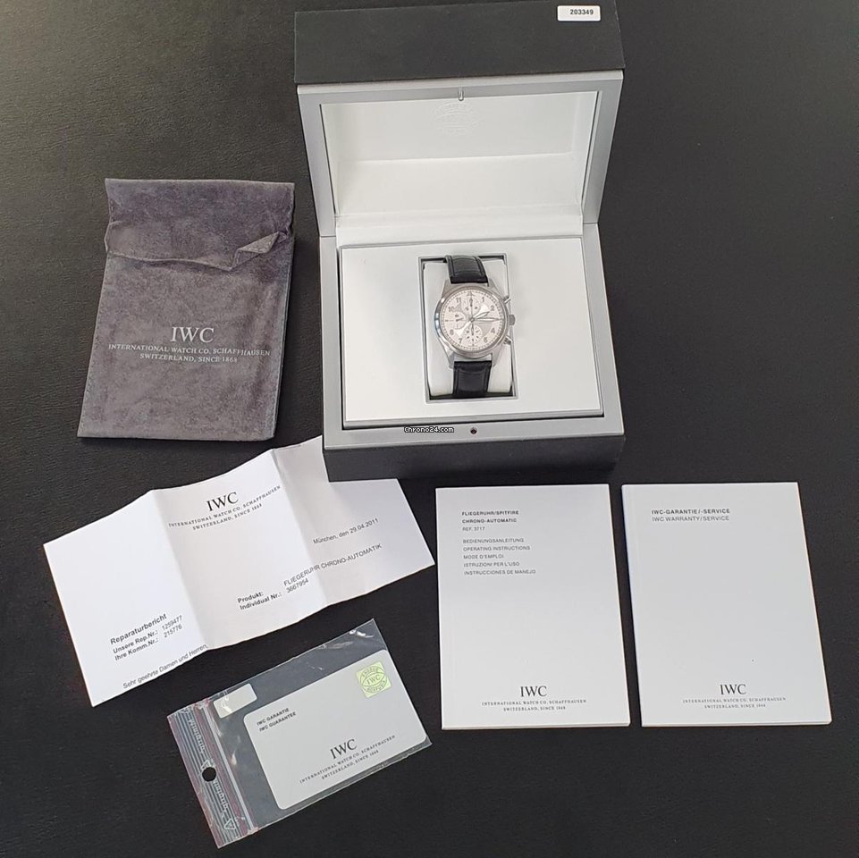 IWC Pilot Spitfire Chronograph Automatic Steel IW37102 Replica 5
