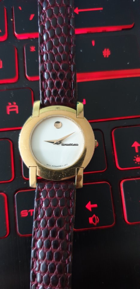 IMG_9081 Movado Museum Womens watch Quartz Gold Steel 87A10832 (100396) Replica 5