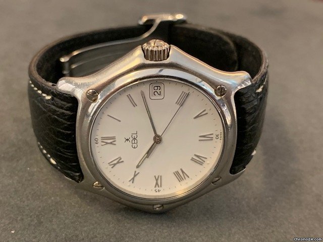 IMG_9081 Ebel 1911 Mens watch Unisex Quartz Steel 9187916 Replica 5