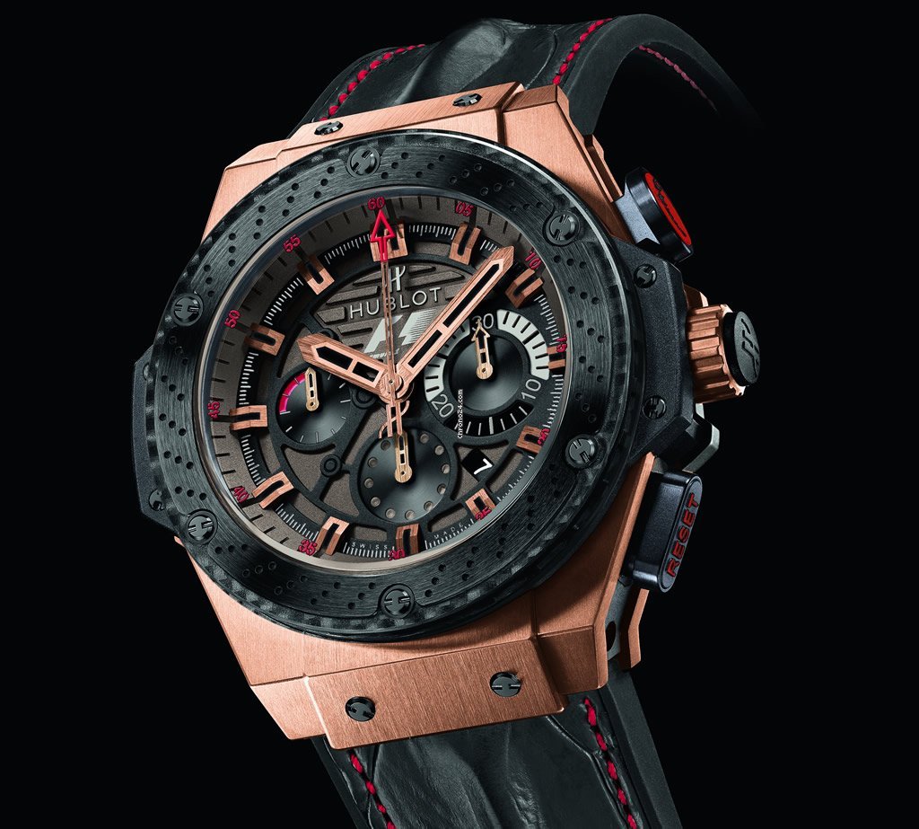 IMG_9081 Hublot King Power Mens watch Unisex Automatic Rose gold 703.OM.6912.HR.FMC12 Replica 5