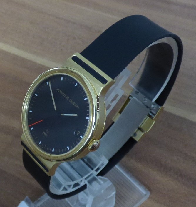 IMG_9081 IWC Porsche Design Mens watch Unisex Quartz Yellow gold 3320 Replica 5
