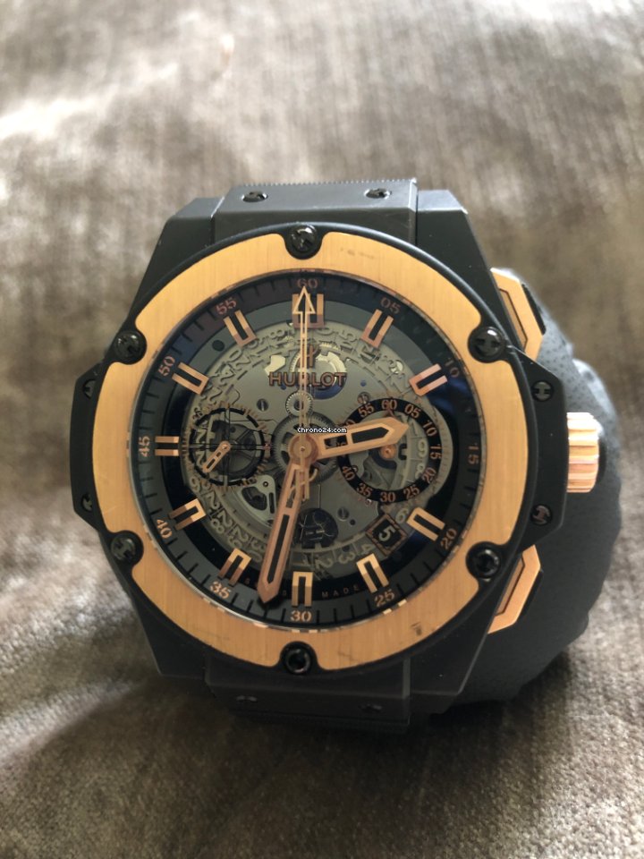 IMG_9081 Hublot King Power Mens watch Unisex Automatic Ceramic 701.CO.0180.RX Replica 5