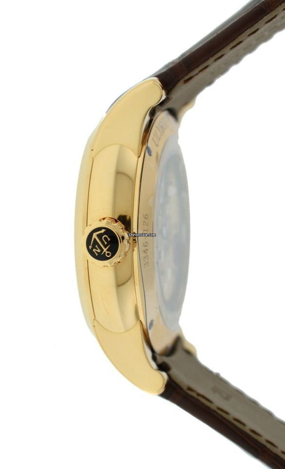 IMG_9081 Ulysse Nardin Dual Time Mens watch Unisex Automatic Rose gold 3346-126 LE BQ Replica 5