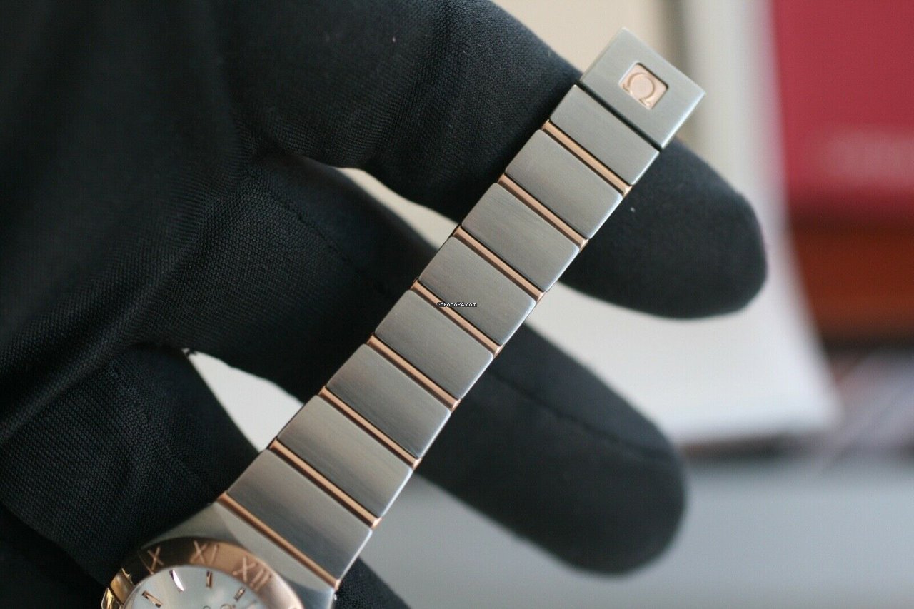 Omega Constellation Quartz Womens watch Quartz Gold Steel 123.20.24.60.02.001 Replica 5
