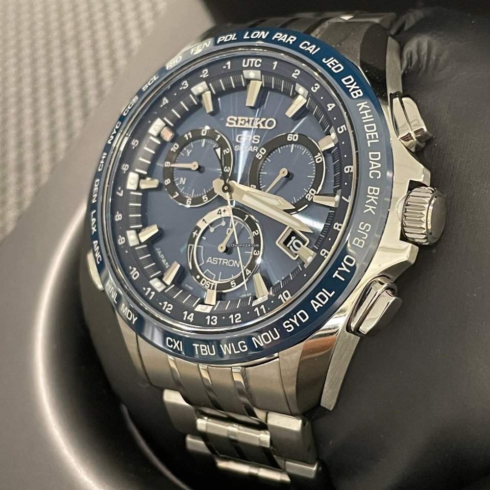 IMG_9081 Seiko Astron GPS Solar Chronograph Mens watch Unisex Titanium SSE005J1 Replica 5