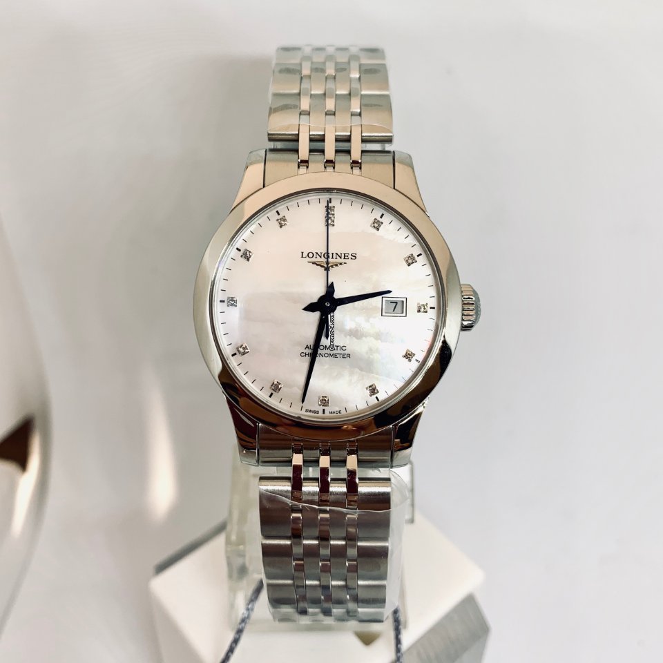 IMG_9081 Longines Record Womens watch Automatic Steel L2.321.4.87.6 Replica 5