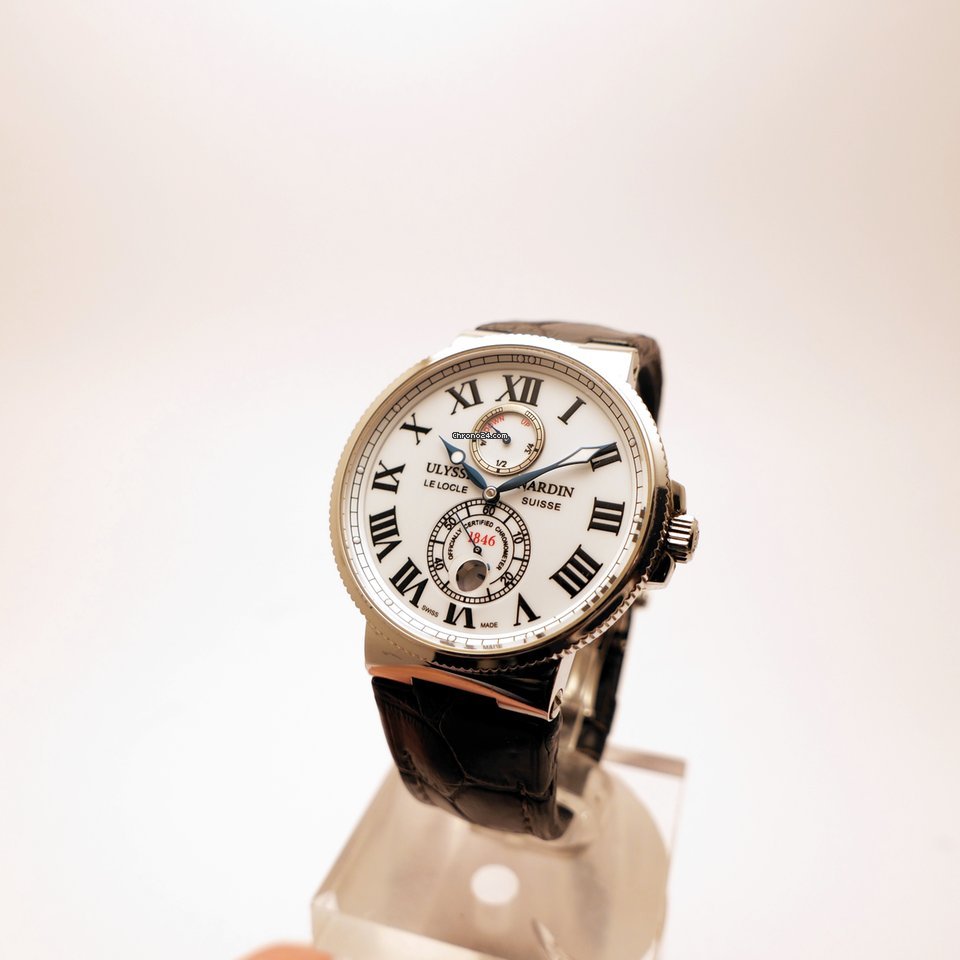 IMG_9081 Ulysse Nardin Marine Chronometer 43mm Mens watch Unisex Automatic Steel 263-67 40 Replica 5