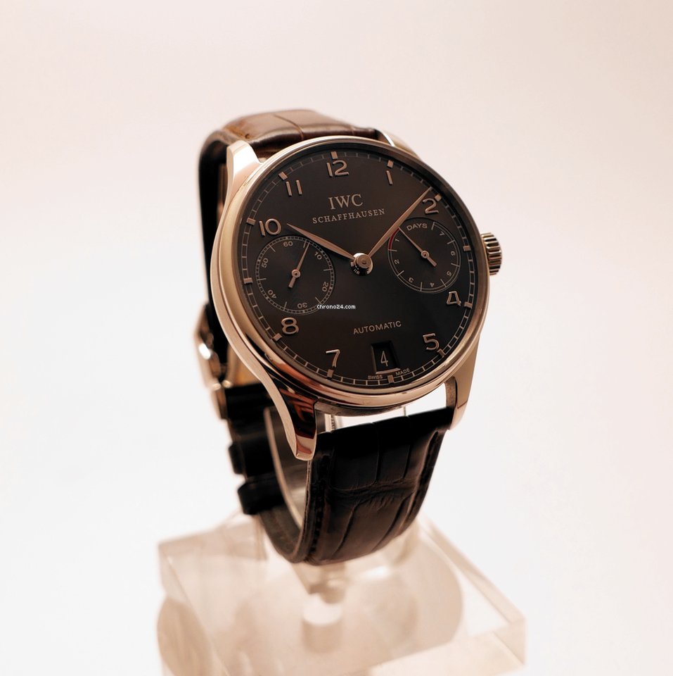 IMG_9081 IWC Portuguese Automatic Mens watch Unisex Automatic White gold IW500106 Replica 5