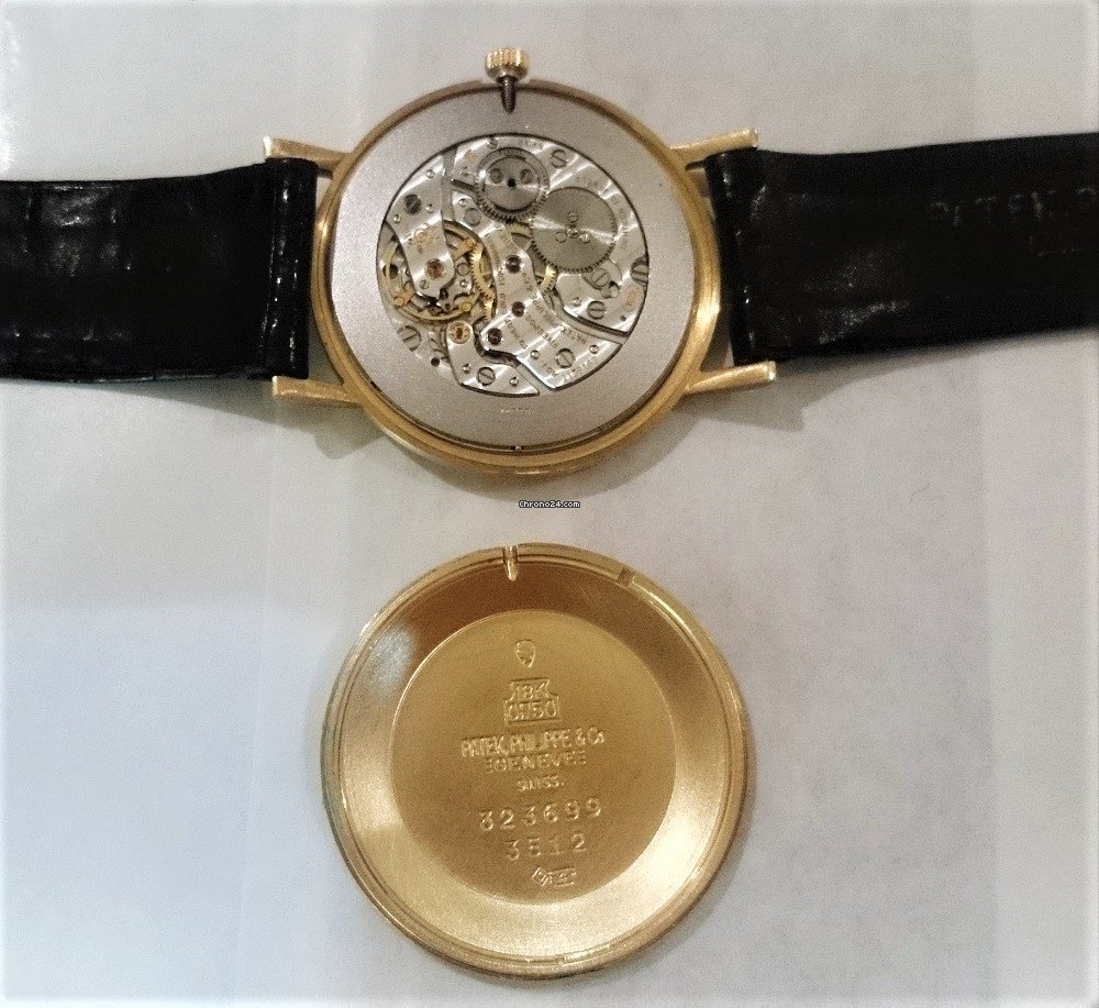 IMG_9081 Patek Philippe Calatrava Mens watch Unisex Manual winding Yellow gold 3512 Replica 5