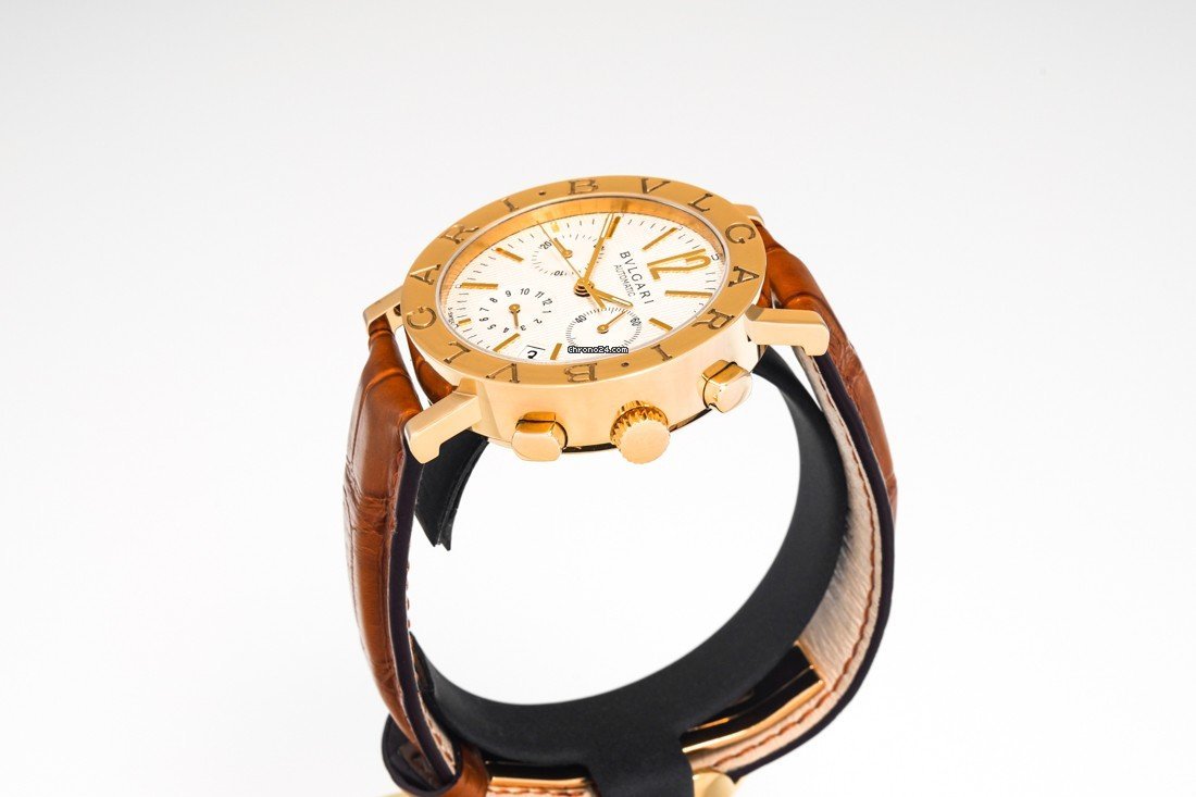 Bulgari Bulgari Mens watch Unisex Automatic Yellow gold BB 38 GL CH Replica 5