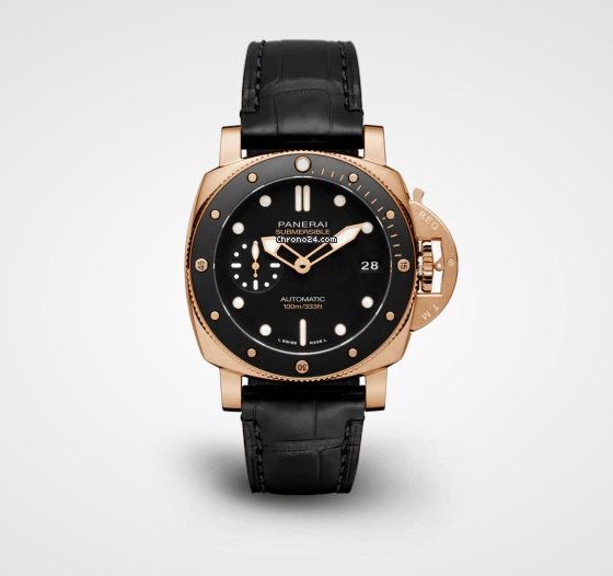 IMG_9081 Panerai Luminor Submersible Mens watch Unisex Automatic Rose gold PAM 00974 Replica 5