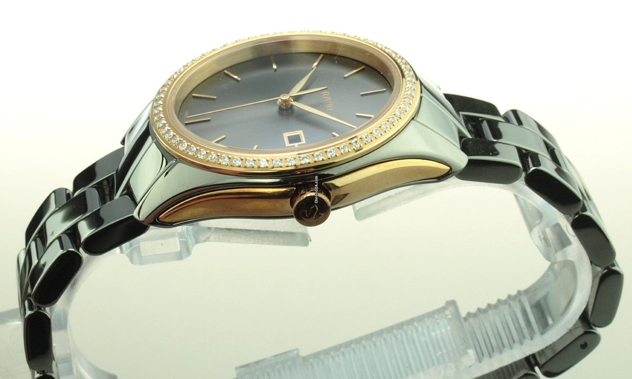 IMG_9081 Rado HyperChrome Diamonds Womens watch Quartz Ceramic R32125102 Replica 5