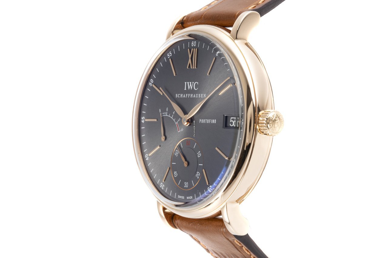 IMG_9081 IWC Portofino Hand-Wound Mens watch Unisex Manual winding Red gold 5101 Replica 5