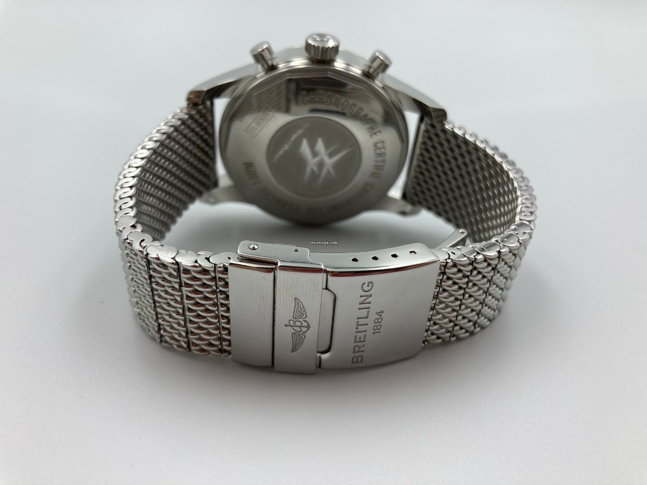 IMG_9081 Breitling Transocean Chronograph Unitime Mens watch Unisex Automatic Steel AB0510U0 A732 152A Replica 5