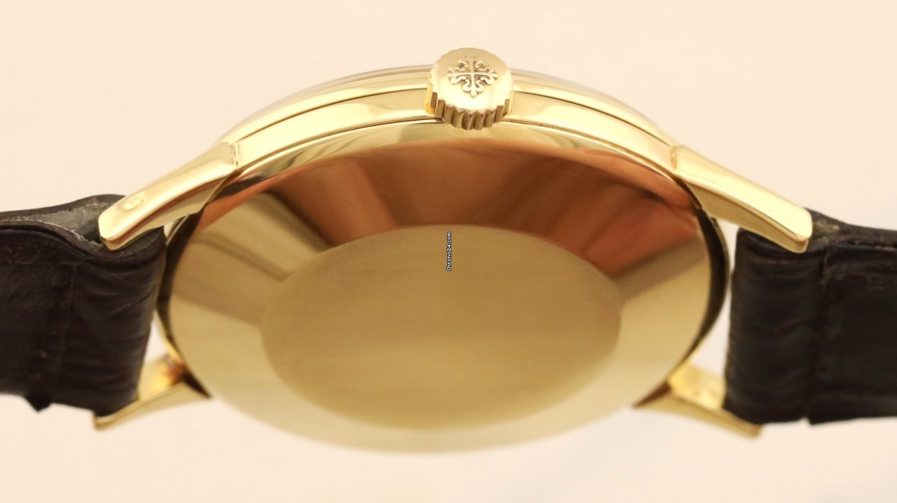 IMG_9081 Patek Philippe Calatrava Mens watch Unisex Manual winding Yellow gold 3411 Replica 5