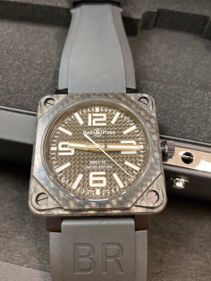 IMG_9081 Bell & Ross BR 01-92 Mens watch Unisex Automatic Carbon BR0192-CA-FIBER Replica 5