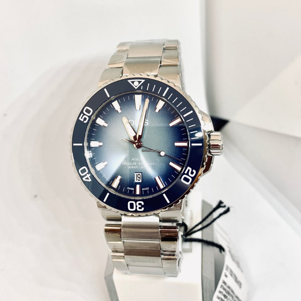 IMG_9081 Oris Aquis Date Mens watch Unisex Automatic Steel 01 733 7730 4175-Set Replica 5