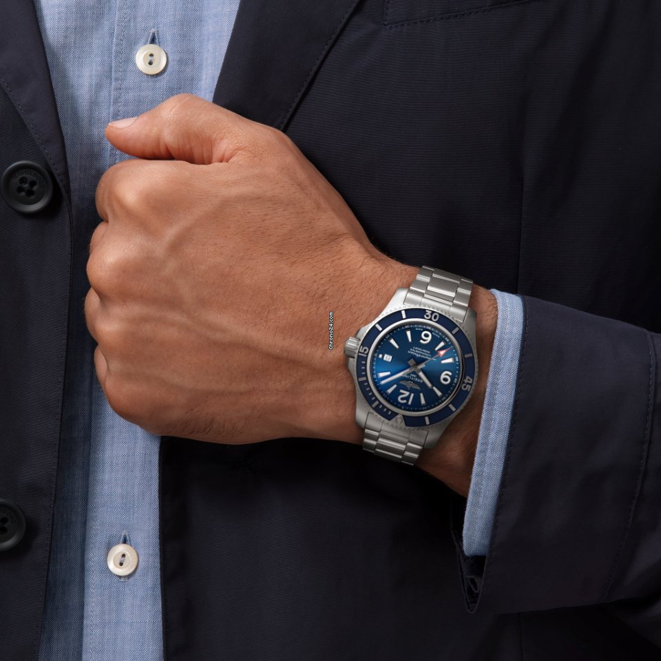 IMG_9081 Breitling Superocean 44 Mens watch Unisex Automatic Steel A17367D81C1A1 Replica 5