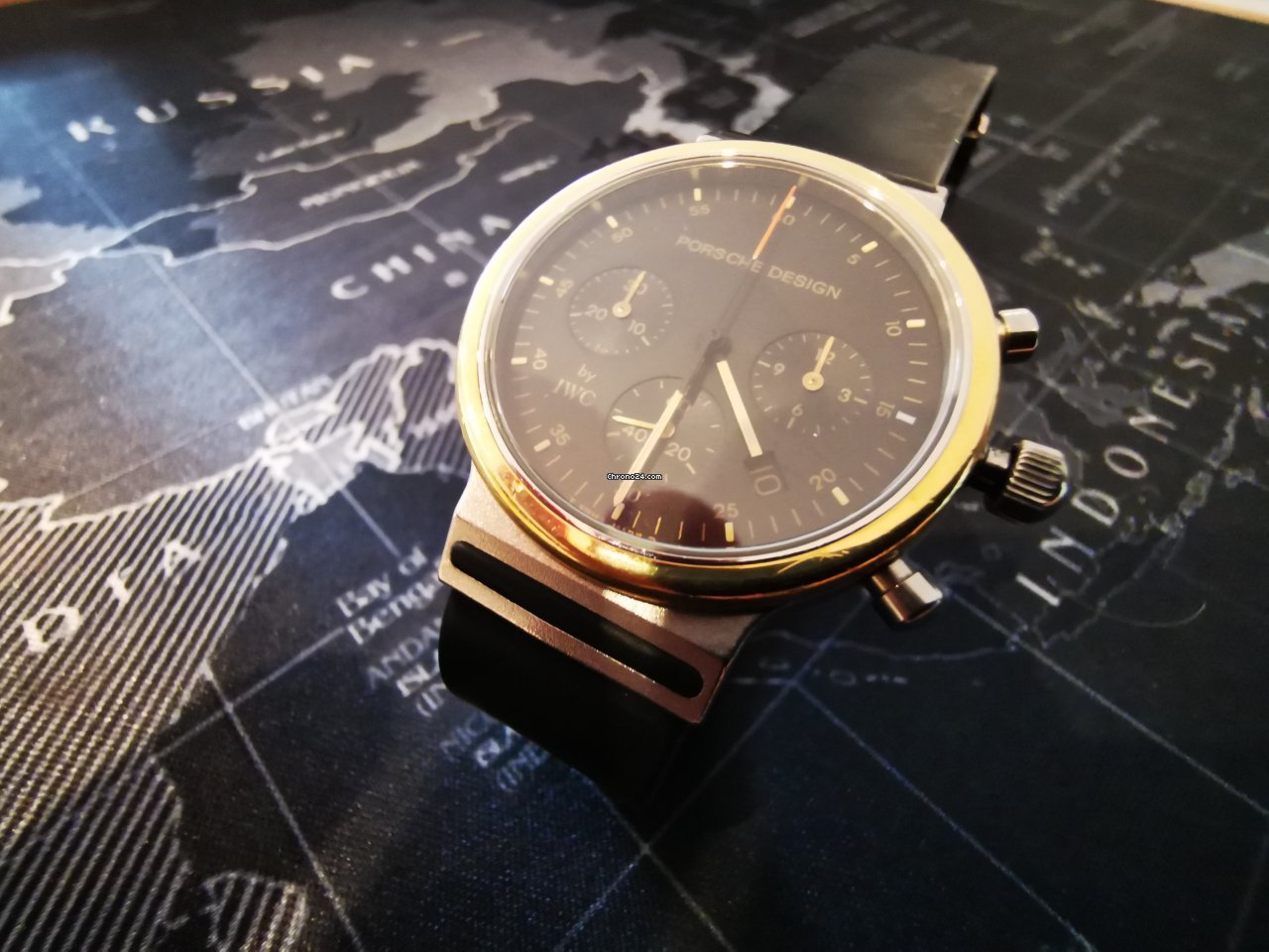 IMG_9081 Porsche Design Mens watch Unisex Quartz Gold Steel 3720-002 Replica 5