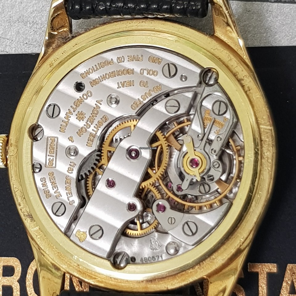 IMG_9081 Vacheron Constantin Mens watch Unisex Manual winding Yellow gold 6304 Replica 5