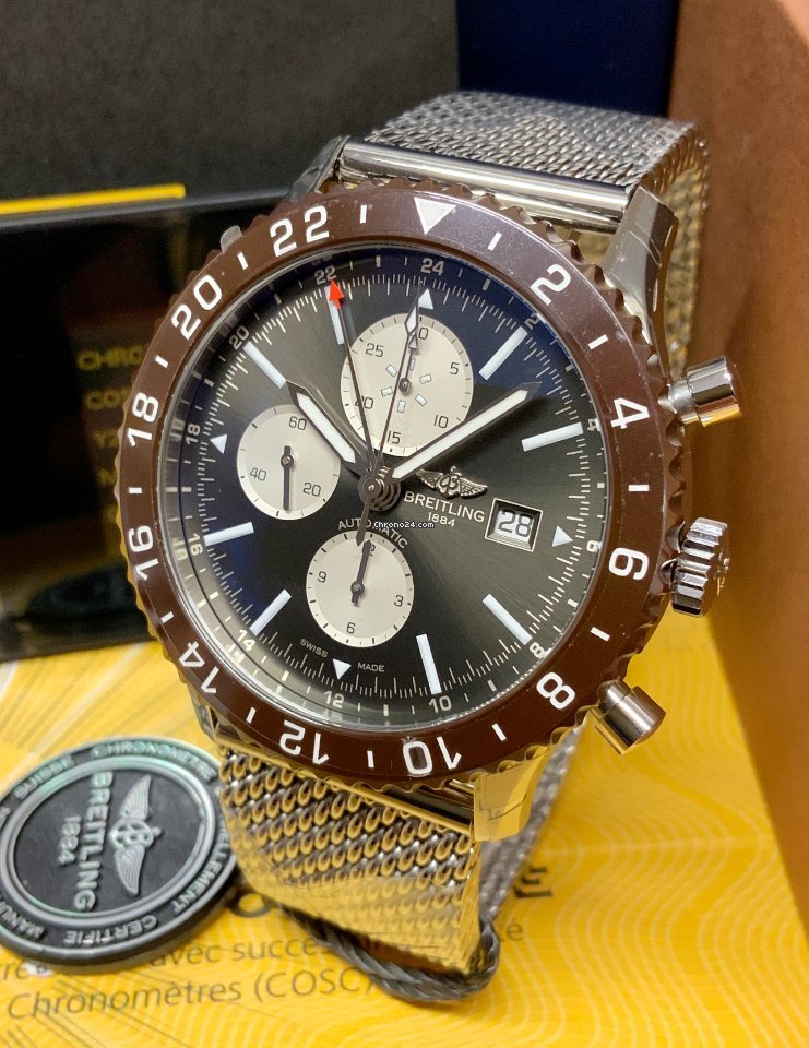 IMG_9081 Breitling Chronoliner Mens watch Unisex Automatic Steel Y2431033 Q621 Replica 5