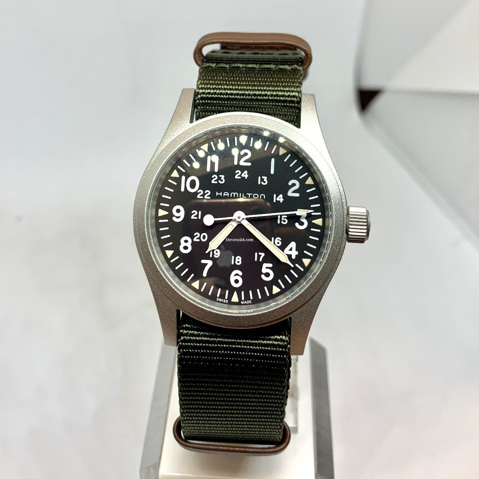 IMG_9081 Hamilton Khaki Field Mens watch Unisex Manual winding Steel H69439931 Replica 5