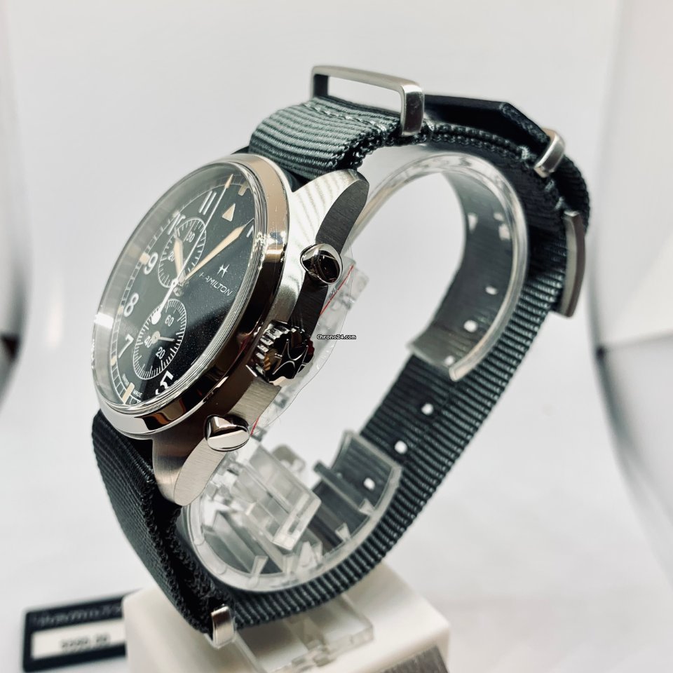 Hamilton Khaki Pilot Pioneer Mens watch Unisex Quartz Steel H76522931 Replica 5