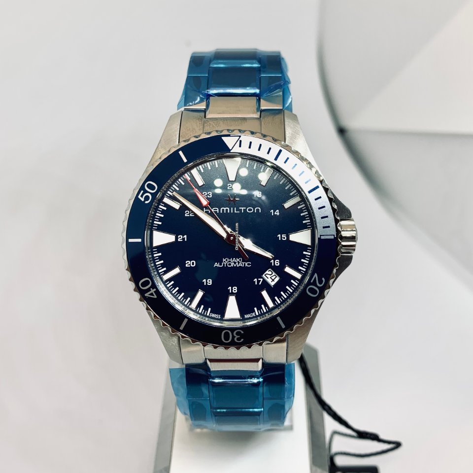 IMG_9081 Hamilton Khaki Navy Scuba Mens watch Unisex Automatic Steel H82345141 Replica 5