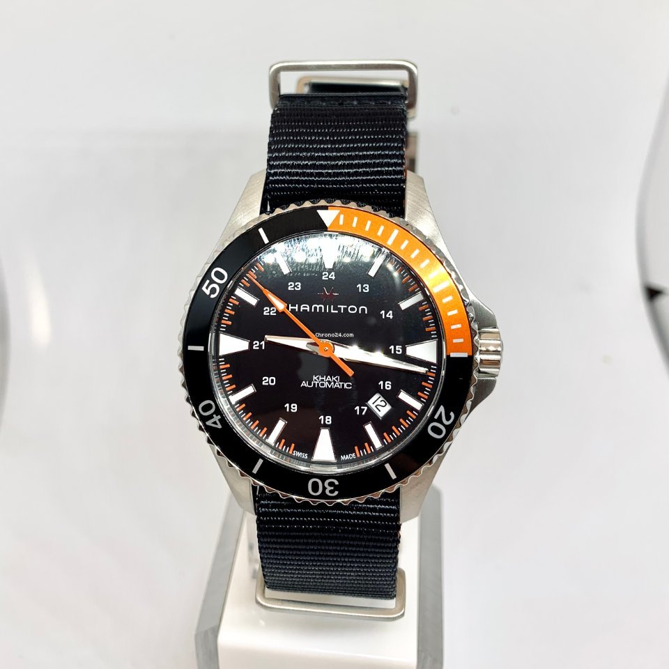 IMG_9081 Hamilton Khaki Navy Scuba Mens watch Unisex Automatic Steel H82305931 Replica 5