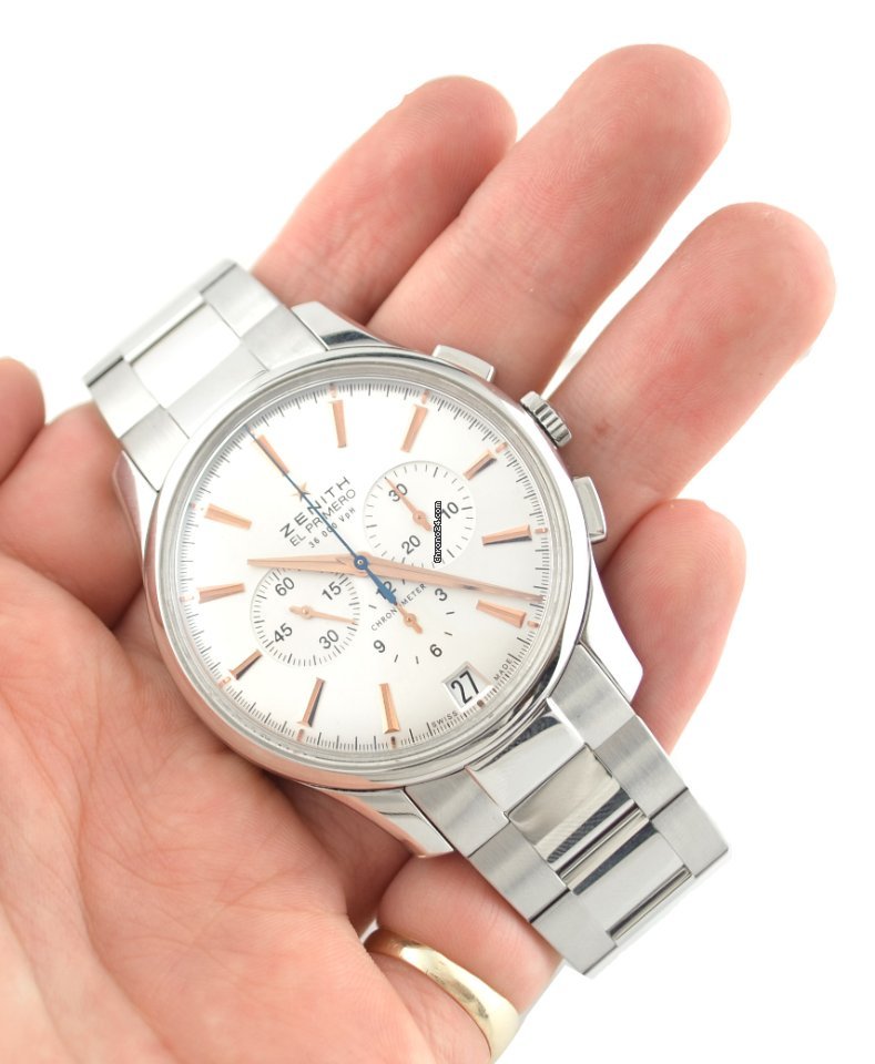 IMG_9081 Zenith Captain Chronograph Mens watch Unisex Automatic Steel 03.2110.400 01.M2110 Replica 5
