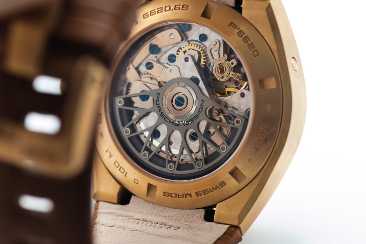 IMG_9081 Porsche Design Mens watch Unisex Automatic Yellow gold 6620.69.69.1244 Replica 5