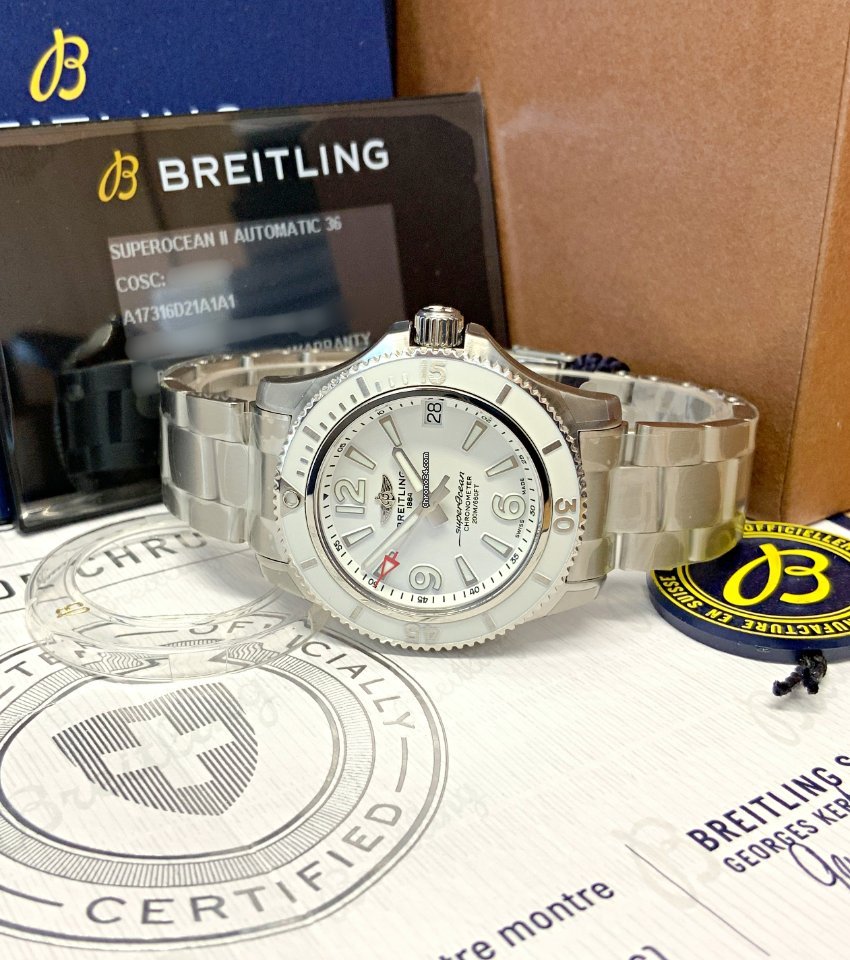 IMG_9081 Breitling Superocean Womens watch Automatic Steel A17316D21A1A1 Replica 5