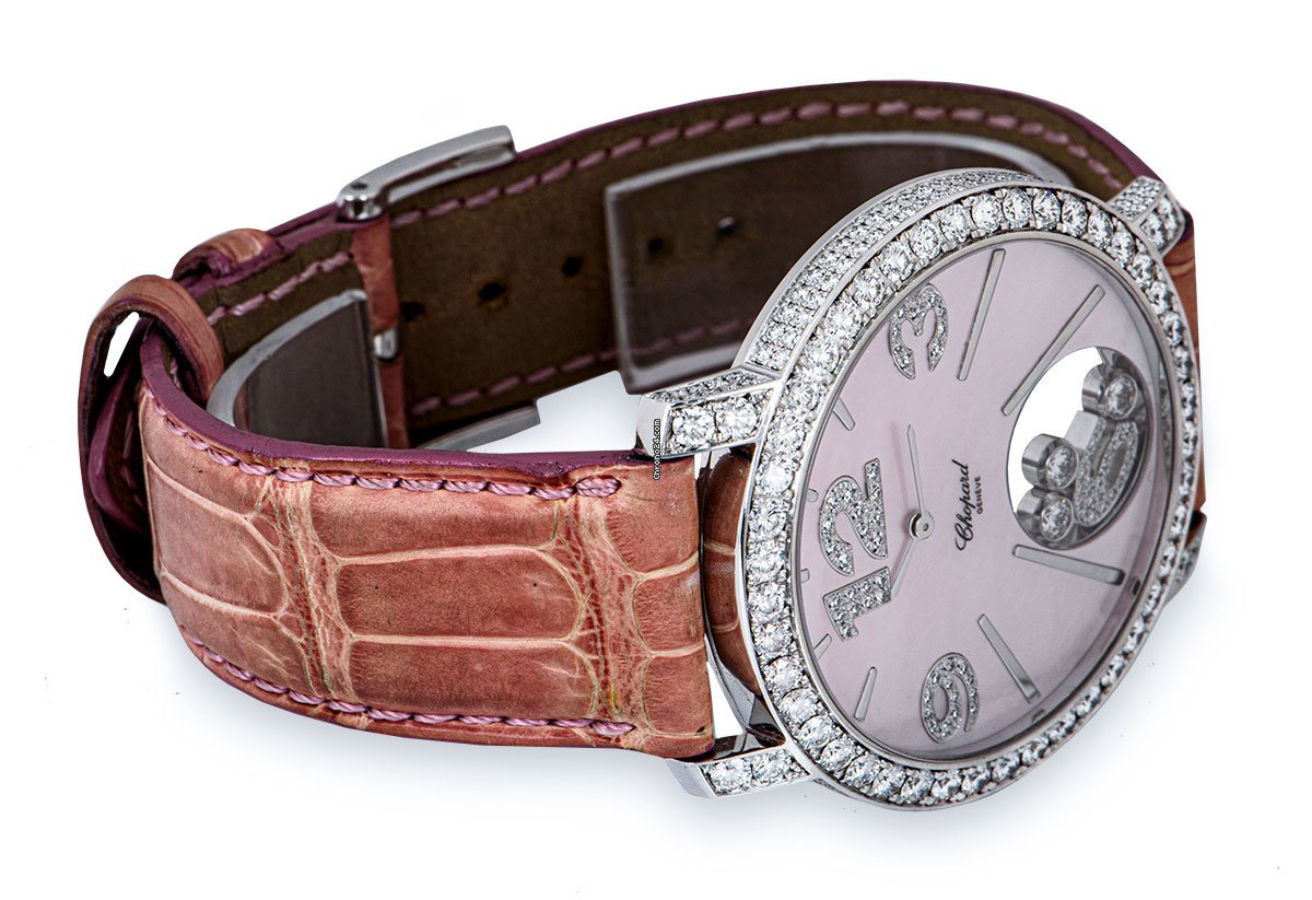 Chopard Happy Diamonds Womens watch Quartz White gold 20 7450-20 Replica 5