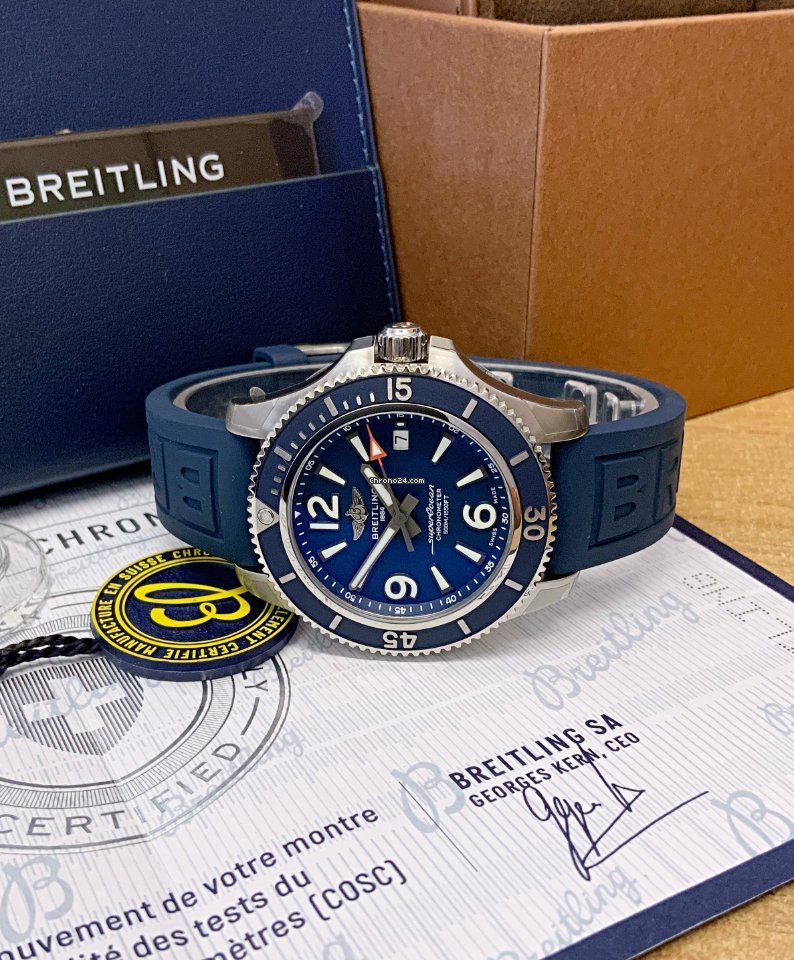 IMG_9081 Breitling Superocean 42 Mens watch Unisex Automatic Steel A17366D81C1S1 Replica 5
