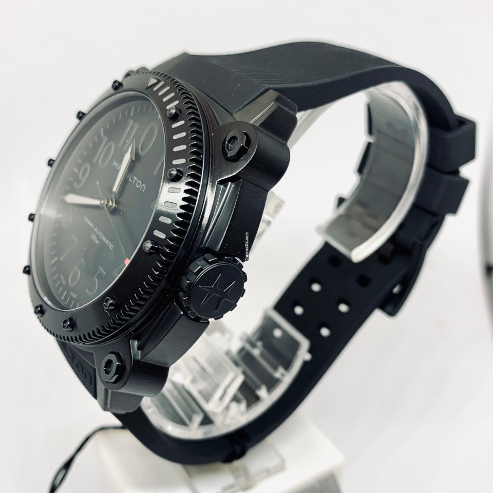IMG_9081 Hamilton Khaki Navy BeLOWZERO Mens watch Unisex Automatic Titanium H78505332 Replica 5