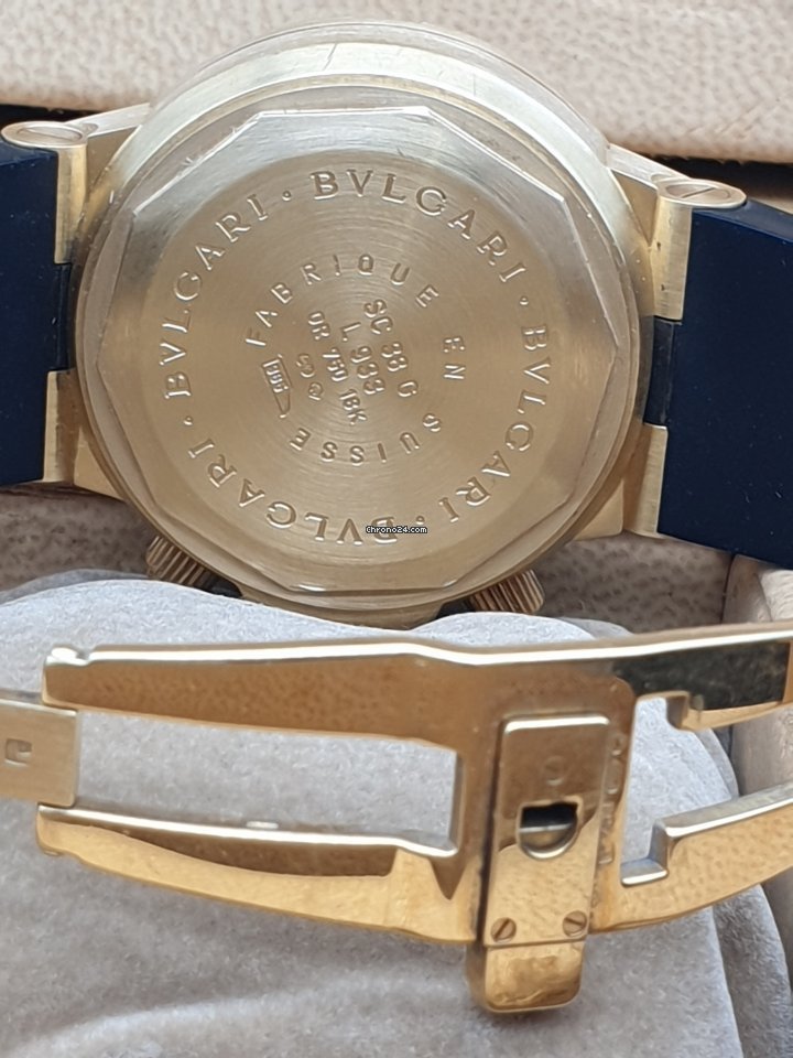IMG_9081 Bulgari Diagono Mens watch Unisex Automatic Yellow gold SC 38 G Replica 5