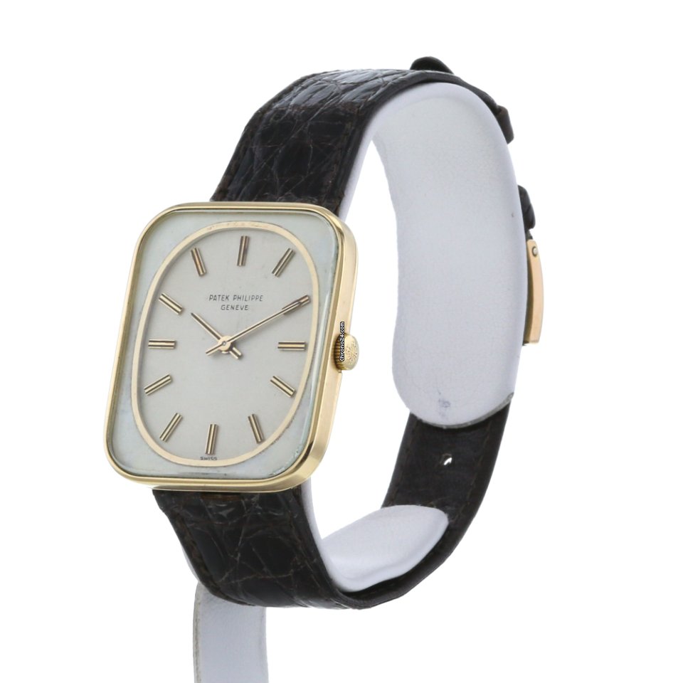 IMG_9081 Patek Philippe Golden Ellipse Mens watch Unisex Manual winding Yellow gold 3582 Replica 5