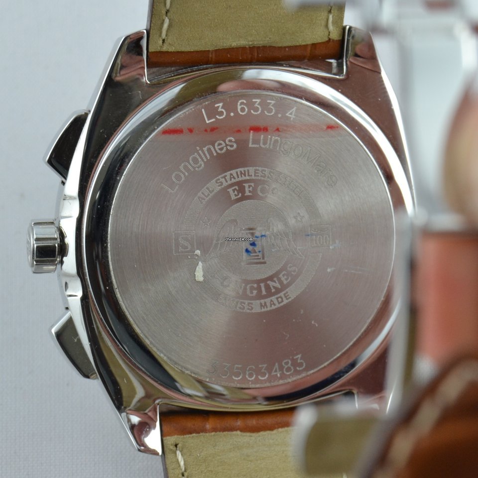 IMG_9081 Longines Mens watch Unisex Quartz Steel L3.633.4 Replica 5
