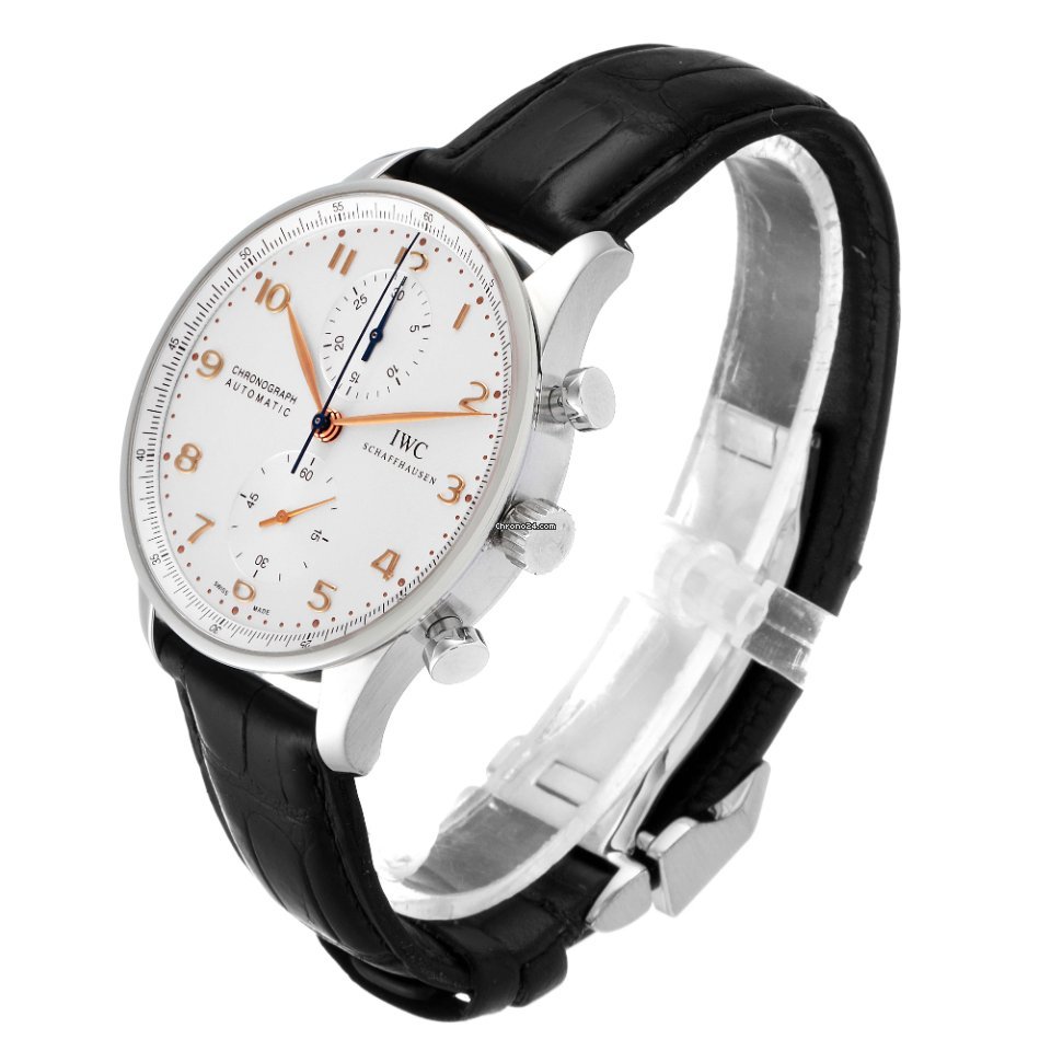 IMG_9081 IWC Portuguese Chronograph Mens watch Unisex Automatic Steel IW371445 Replica 5