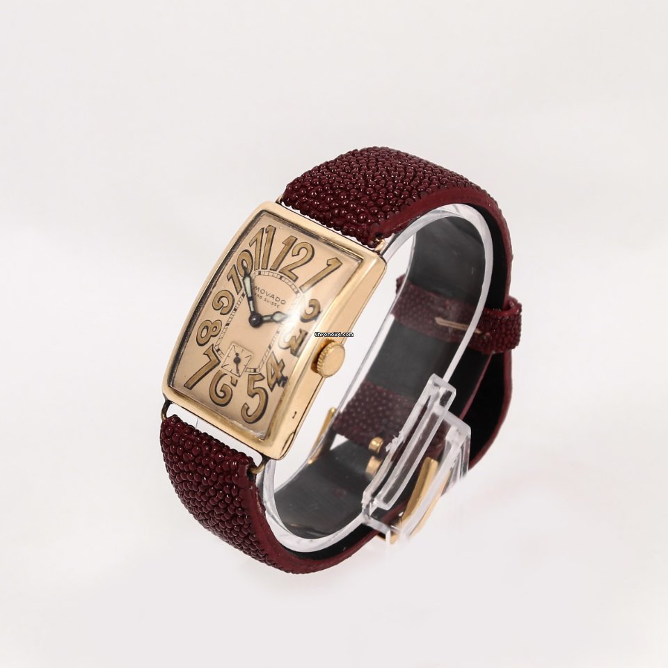 IMG_9081 Movado Mens watch Unisex Manual winding Yellow gold MOVADO VINTAGE 1920 Replica 5