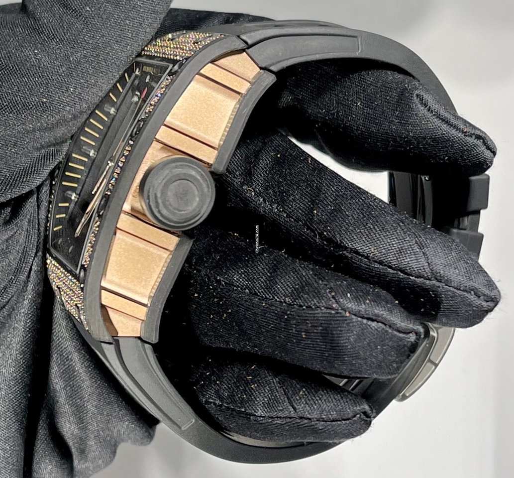 Richard Mille RM 055 Mens watch Unisex Manual winding Rose gold RM 055 Bubba Watson Replica 5